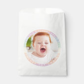 Schattigee regenboog verjaardag Bedankt voor komen Bedankzakje (Voorkant)