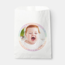 Schattigee regenboog verjaardag Bedankt voor komen Bedankzakje