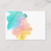 Schattigee regenboog waterverf baby Breng een boek Informatiekaartje (Achterkant)