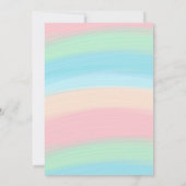 Schattigee regenboog wolken kinderen verjaardag kaart (Achterkant)