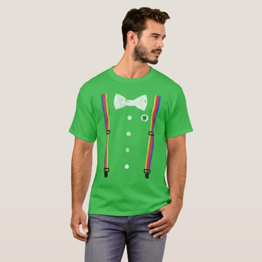 Schattigee regenboogbreker Leprechaun St Patricks  T-shirt (Voorkant volledig)