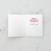 Schattigee regenboogdier Cartoon Prettige feestdag Kaart (Binnen)