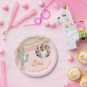 Schattigee regenboogfeesten tweede verjaardag papieren bordje (Feest)