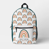 Schattigee regenboogjongens bedrukte rugzak (Voorkant)