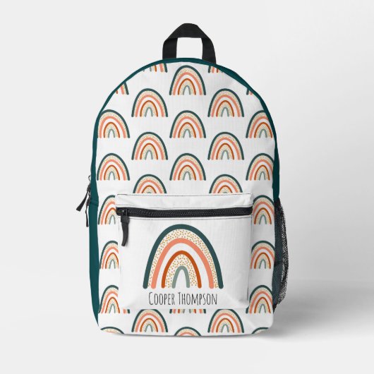 Schattigee regenboogjongens bedrukte rugzak (Voorkant)
