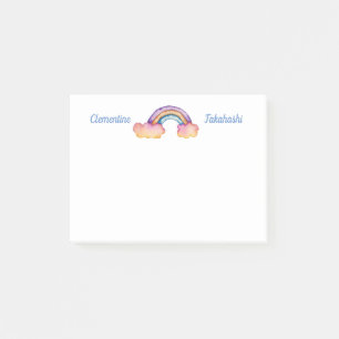 Schattigee regenboogwolk   Jouw naam toevoegen   K Post-it® Notes