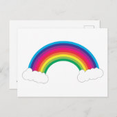 Schattigee regenboogwolken briefkaart (Voorkant / Achterkant)