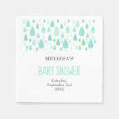 Schattigee regendruppels koppels Baby shower / spr Servet (Voorkant)