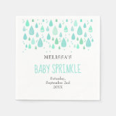 Schattigee regendruppels koppels Baby sprinkle / d Servet (Voorkant)