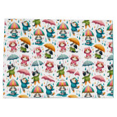 Schattigee regenhonden en katten met paraplu’s groot cadeauzakje (Achterkant)