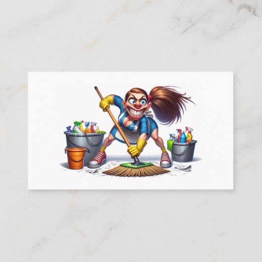 Schattigee reinigingsservice visitekaartje (Achterkant)