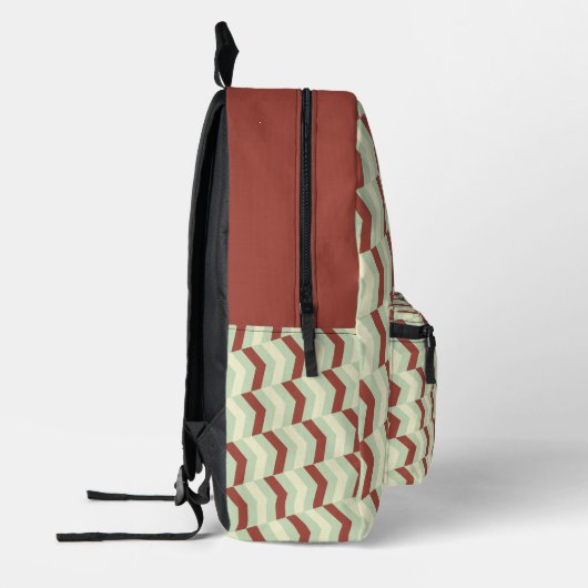 Schattigee Reizende Streep Groen Bedrukte Rugzak (Links)