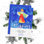 Schattigee Religieuze Kleurrijke Engel Zegeningen  Kaart