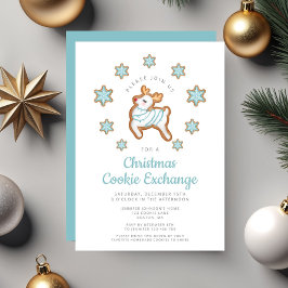 Schattigee Rendier Christmas Cookie Exchange Kaart