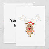 Schattigee rendieren cartoon (Voorkant / Achterkant)