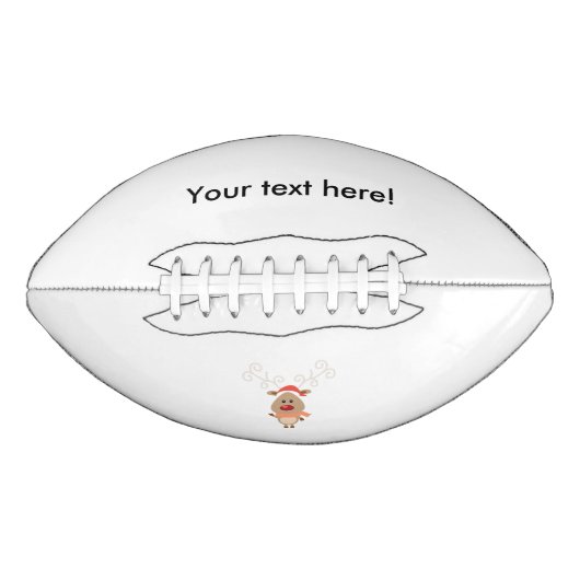 Schattigee rendieren cartoon american football (Voorkant)