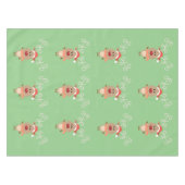 Schattigee rendieren cartoon tafelkleed (Voorkant (Horizontaal))