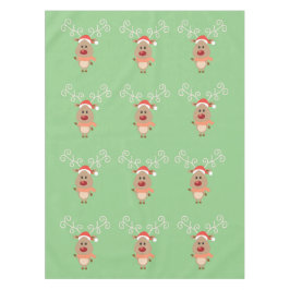 Schattigee rendieren cartoon tafelkleed