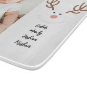 Schattigee Rendieren Familienamen Custom Snijplank (Hoek)
