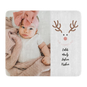 Schattigee Rendieren Familienamen Custom Snijplank