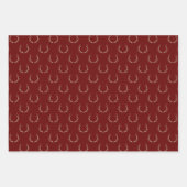 Schattigee rendieren gewei groen maroon marine ker inpakpapier vel (Voorkant 3)