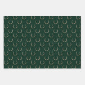 Schattigee rendieren gewei groen maroon marine ker inpakpapier vel (Voorkant)