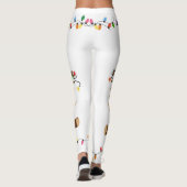 Schattigee rendieren kerstverlichting leggings (Achterkant)
