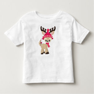 Schattigee rendieren, kleine rendieren, rood Pet,  Kinder Shirts