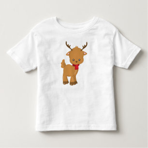 Schattigee rendieren, kleine rendieren, sjaal, gew kinder shirts