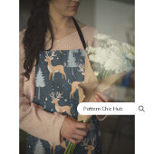 Schattigee rendieren sneeuwvlok elegante leuke vak schort