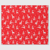 Schattigee rendierwikkel, kerstinpakpapier cadeaupapier (Vlak)