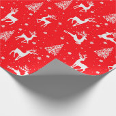Schattigee rendierwikkel, kerstinpakpapier cadeaupapier (Hoek)