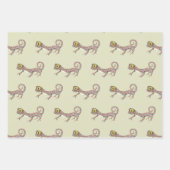 Schattigee reptiel gekko inpakpapier vel (Voorkant 3)