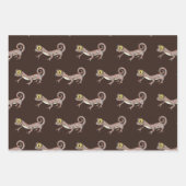 Schattigee reptiel gekko inpakpapier vel (Voorkant 2)