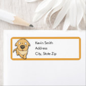 Schattigee retouradreslabels voor honden etiket (Insitu)