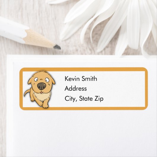 Schattigee retouradreslabels voor honden etiket (Insitu)