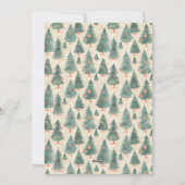 Schattigee Retro 1950s Cats Kerstboom Feestdagenkaart (Achterkant)