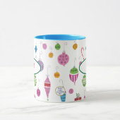 Schattigee Retro 1960s Kerstversieringen gepersona Mok (Midden)