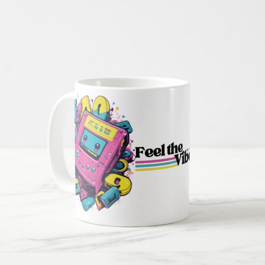 Schattigee Retro 90s Console-Mok | Gamer Gift Koffiemok (Voorkant links)