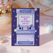 Schattigee Retro Arcade Game Kids Verjaardag Kaart