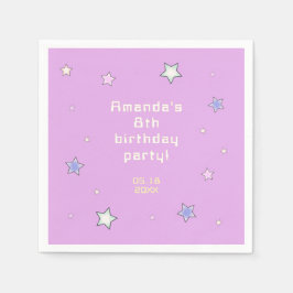 Schattigee Retro Arcade Game Kids Verjaardag Papie Servet