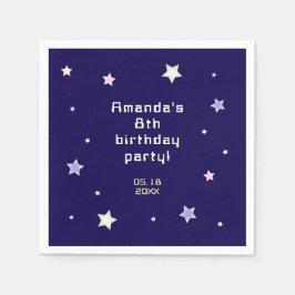 Schattigee Retro Arcade Game Kids Verjaardag Papie Servet