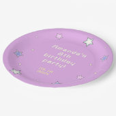 Schattigee Retro Arcade Game Kids Verjaardag Papieren Bordje (Gekanteld)