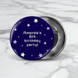 Schattigee Retro Arcade Game Kids Verjaardag Ronde Button 3,2 Cm