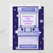 Schattigee Retro Arcade Game Kids Verjaardagsuitno Kaart (Voorkant)