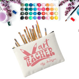 Schattigee Retro Art Leraar Ivory Wit Gepersonalis Etui