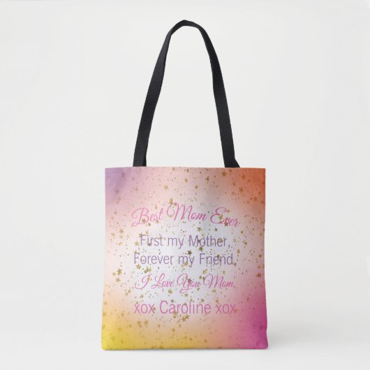 Schattigee Retro  Beste Mama Ooit Moederdag Tote Bag (Voorkant)