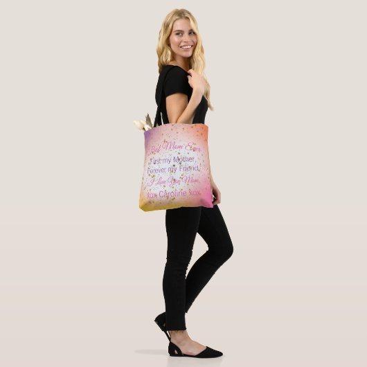 Schattigee Retro  Beste Mama Ooit Moederdag Tote Bag (Op model)