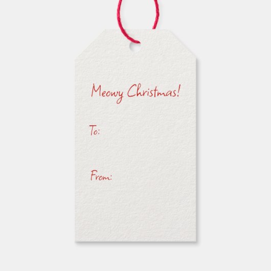 Schattigee Retro Black Cats Kerst Cadeaulabel (Achterkant)