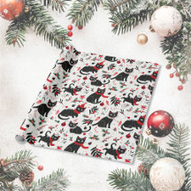 Schattigee Retro Black Cats Kerst